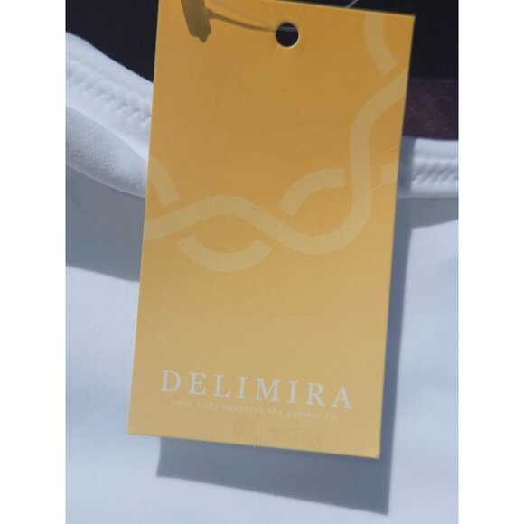 Delimira Womens Front Closure White Wireless Bra With Wide Straps Size M*NWT - Picture 6 of 7